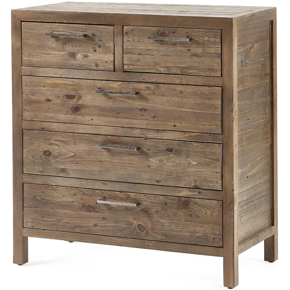 Heritage 5 Drawer Chest of Drawers - Brown