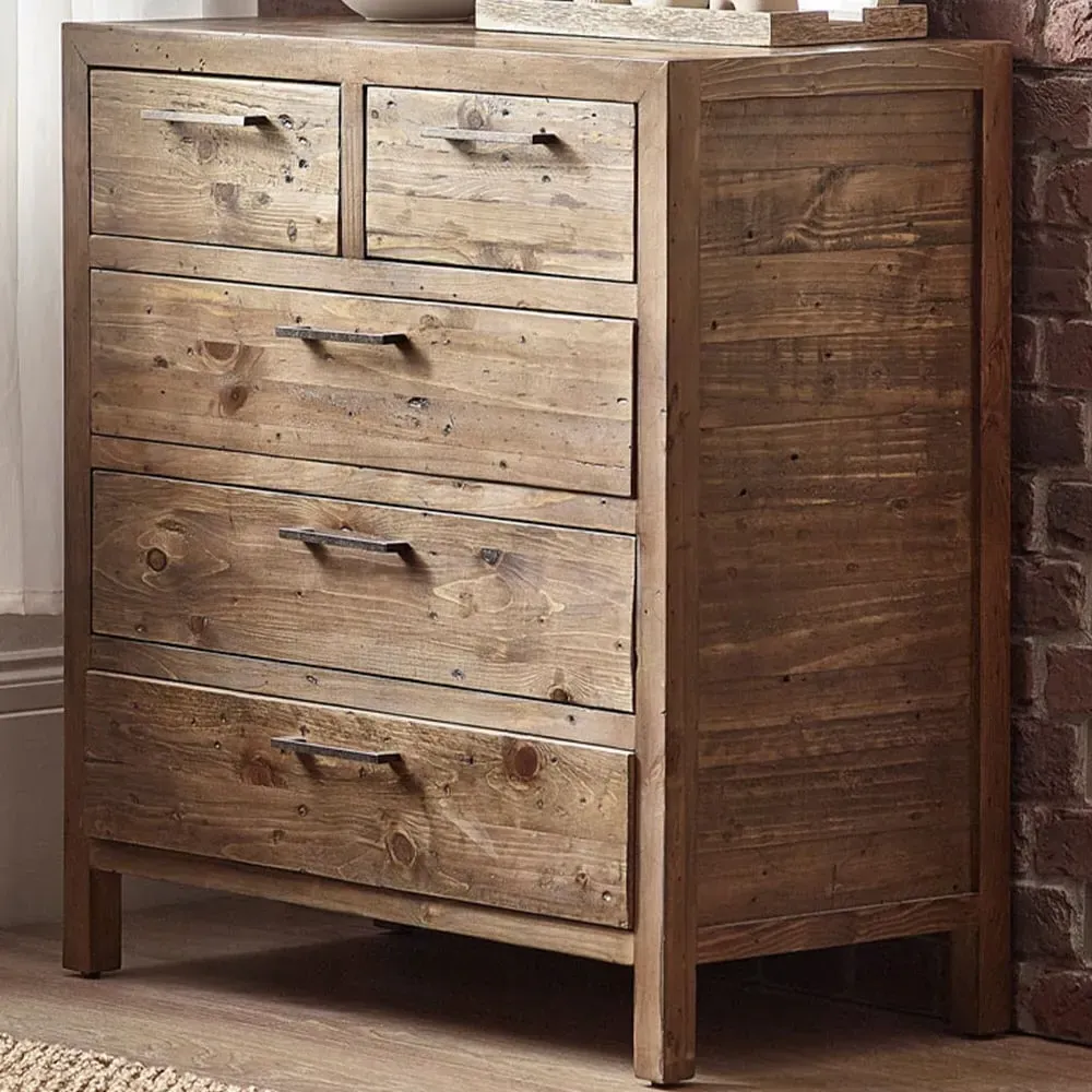 Heritage 5 Drawer Chest of Drawers - Brown