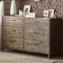 Heritage 6 Drawer Wide Chest of Drawers - Brown