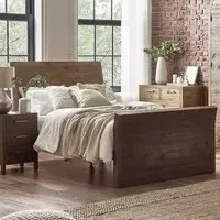 Heritage Double Size Bed Frame - Brown