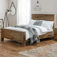 Hoxton King Size Bed Frame - Rustic Oak