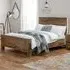 Hoxton King Size Bed Frame - Rustic Oak