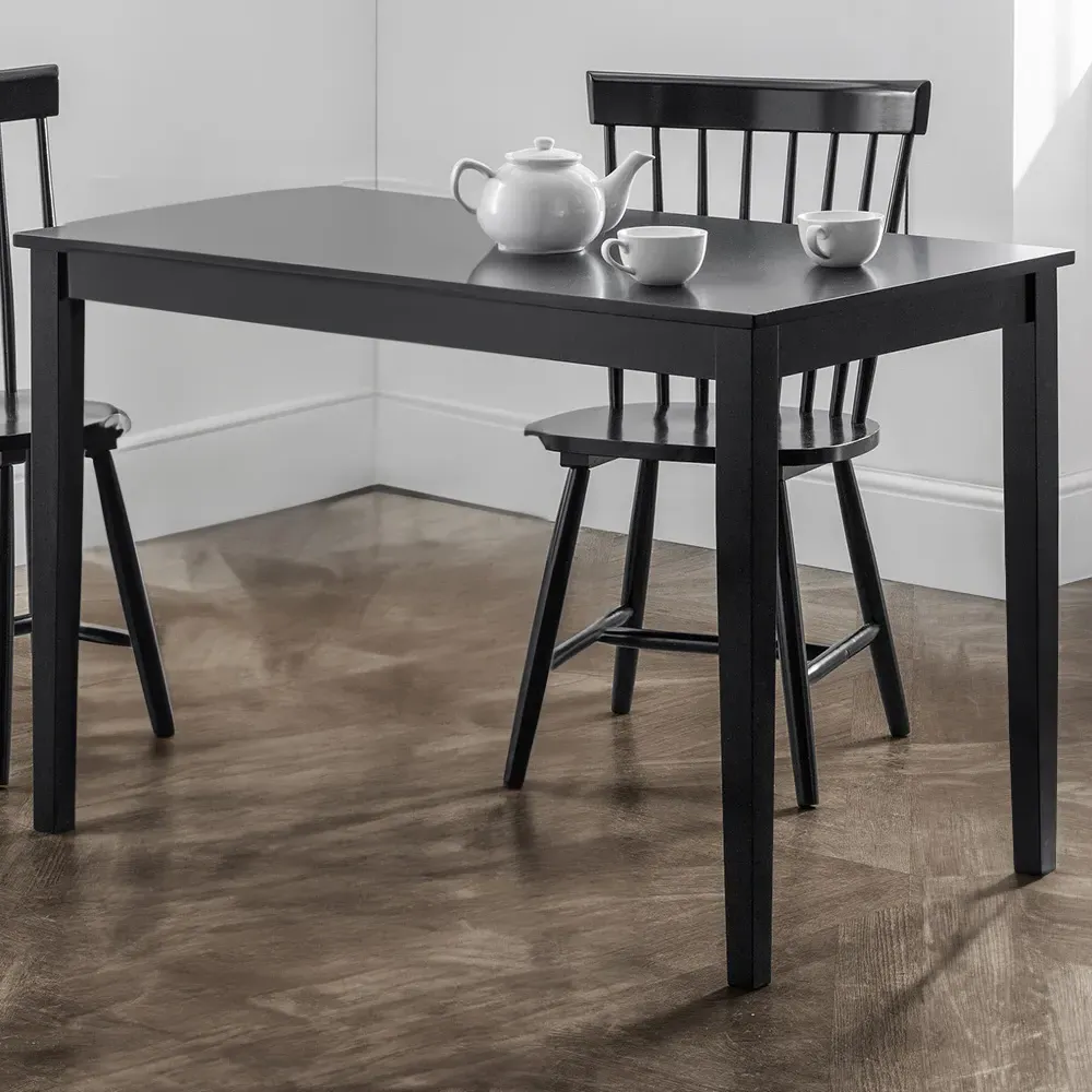 Hudson 4-Seater Dining Table - Black image