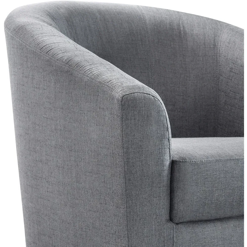 Hugo Tub Chair - Slate Grey, Linen