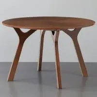 Huxley Round Dining Table - Brown, Walnut
