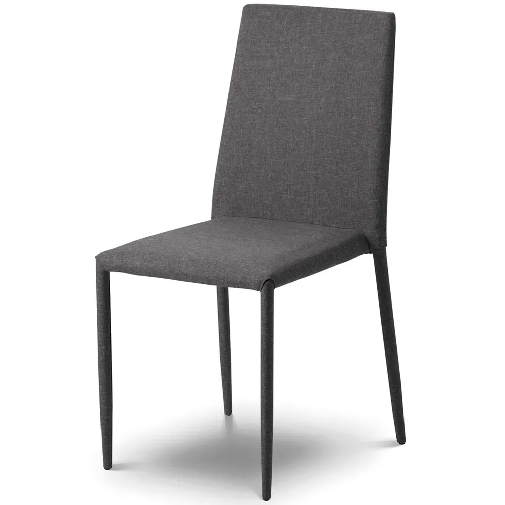 Jazz Fabric Chairs Set of 4 - Slate Grey