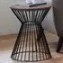 Jersey Round Wire Lamp Table - Walnut
