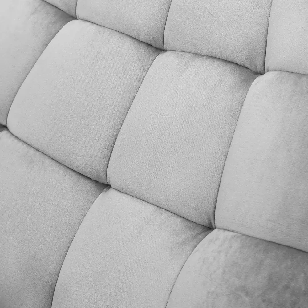 Julian Bowen Lucerne Chair - Grey, Velvet