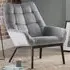 Julian Bowen Lucerne Chair - Grey, Velvet