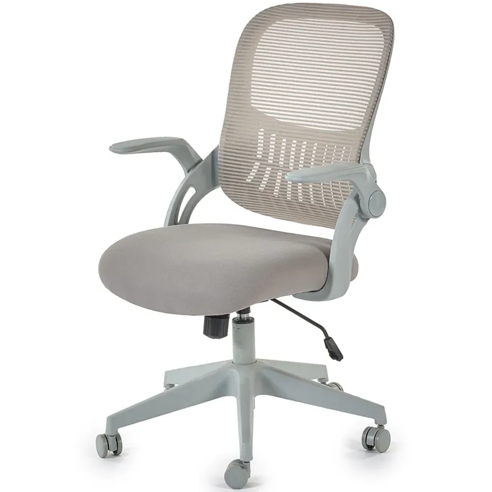Juno Office Chair with Flip-Up Armrests - Grey