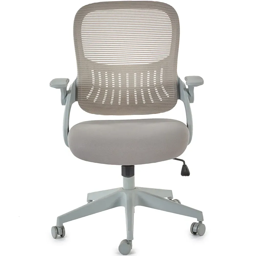 Juno Office Chair with Flip-Up Armrests - Grey