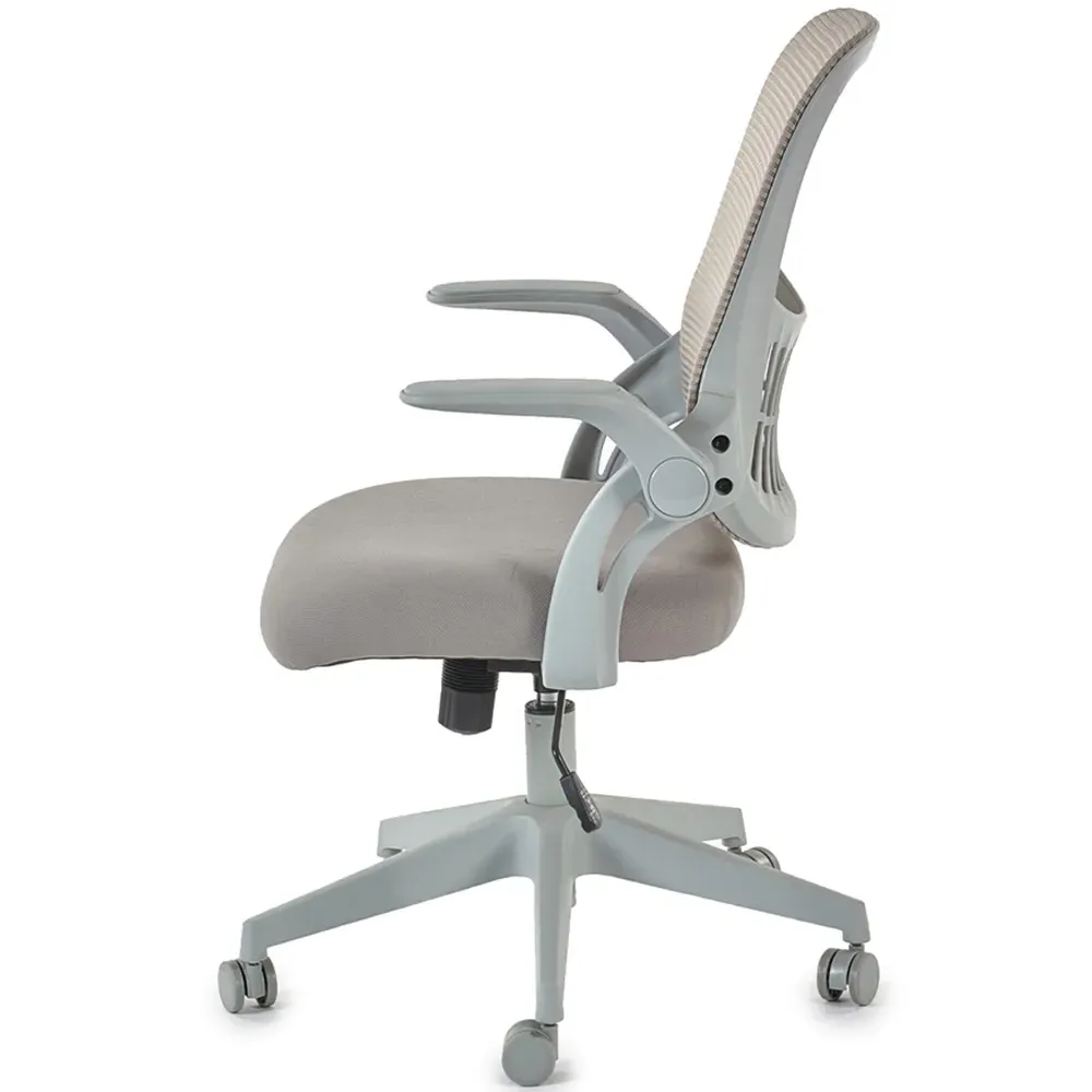 Juno Office Chair with Flip-Up Armrests - Grey