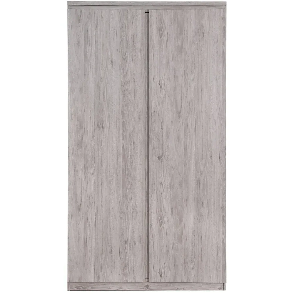 Jupiter 2 Door Wardrobe - Grey Oak