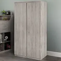 Jupiter 2 Door Wardrobe - Grey Oak