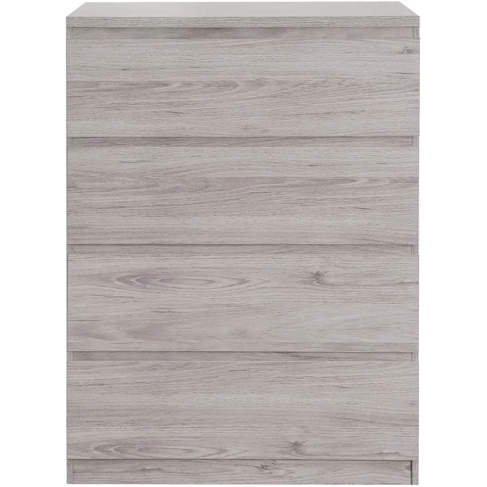 Jupiter 4 Drawer Chest of Drawers - Grey Oak