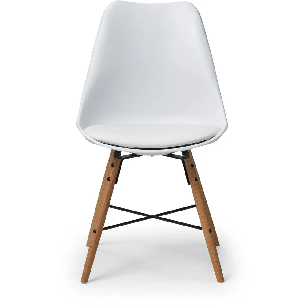 Kari Set of 2 Dining Chairs - White, PU