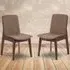 Kensington Set of 2 Dining Chairs - Linen, Walnut