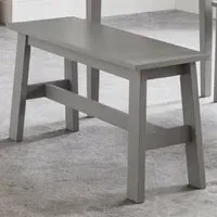 Kobe 2-Seater Dining Bench - Grey, Lacquer