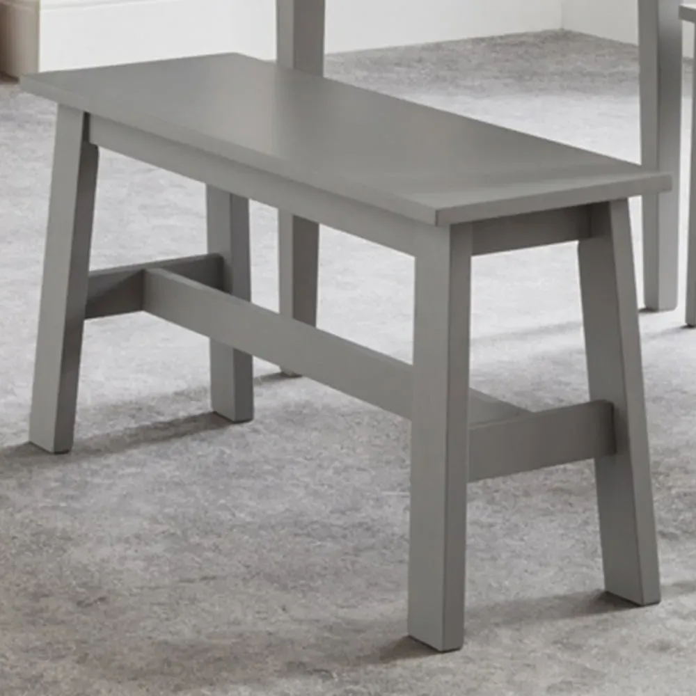 Kobe 2-Seater Dining Bench - Grey, Lacquer image