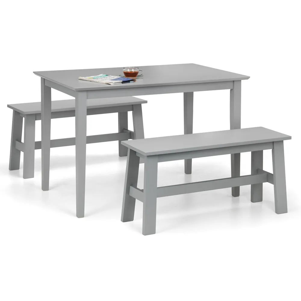 Kobe 4-Seater Rectangular Dining Table - Grey