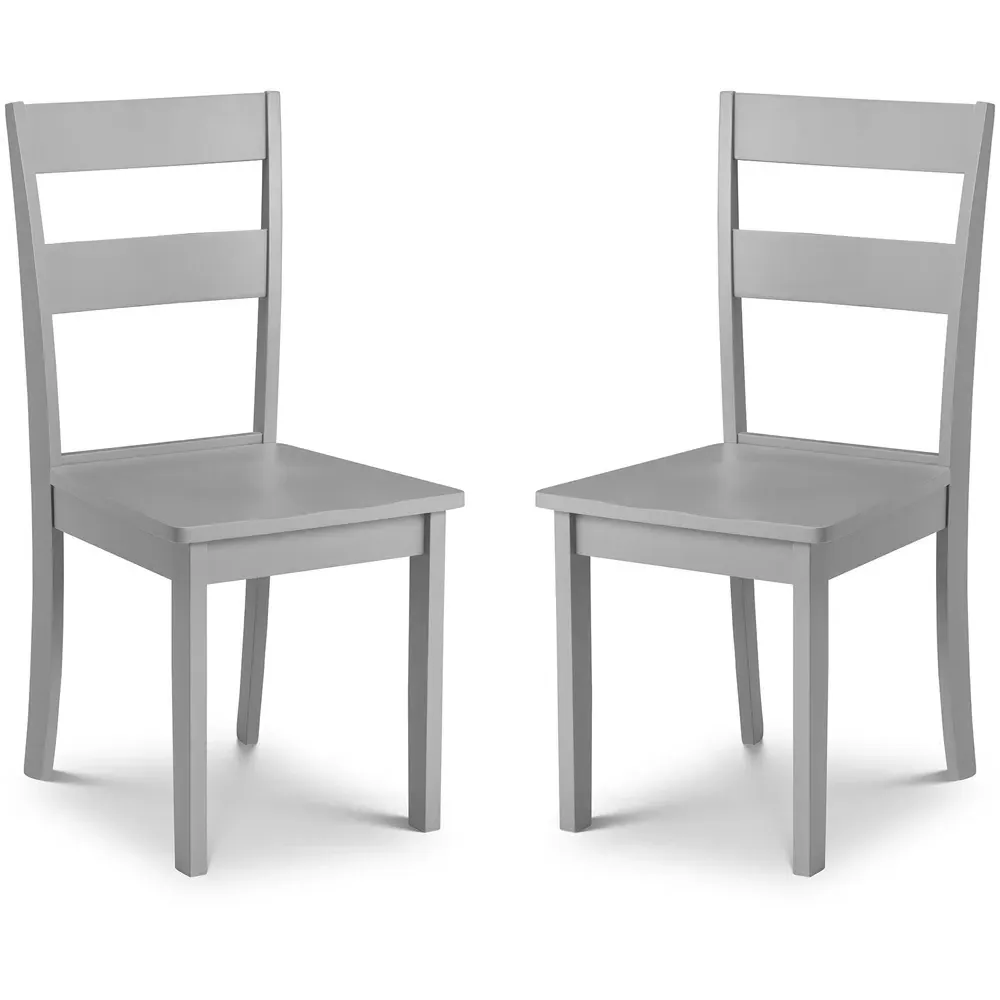 Kobe Set of 2 Dining Chairs - Grey