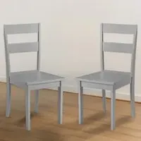 Kobe Set of 2 Dining Chairs - Grey