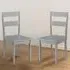 Kobe Set of 2 Dining Chairs - Grey