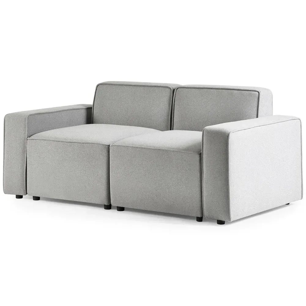 Lago 2-Seater Combination Sofa - Grey, Linen
