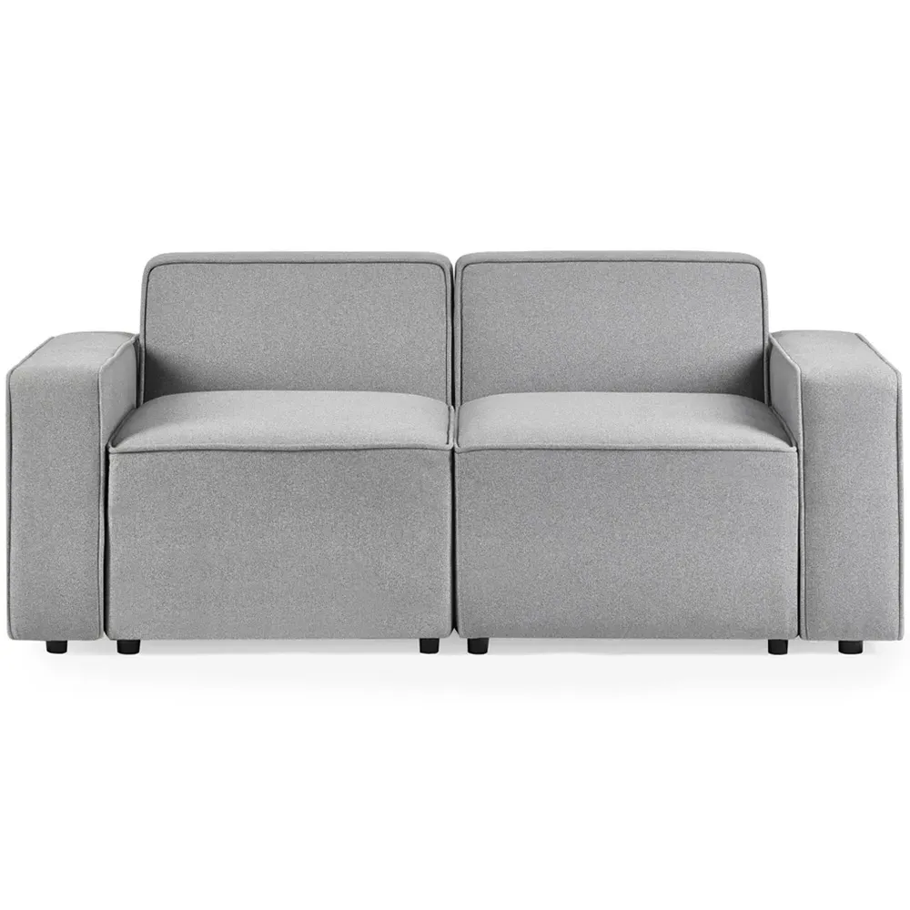 Lago 2-Seater Combination Sofa - Grey, Linen
