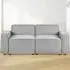 Lago 2-Seater Combination Sofa - Grey, Linen