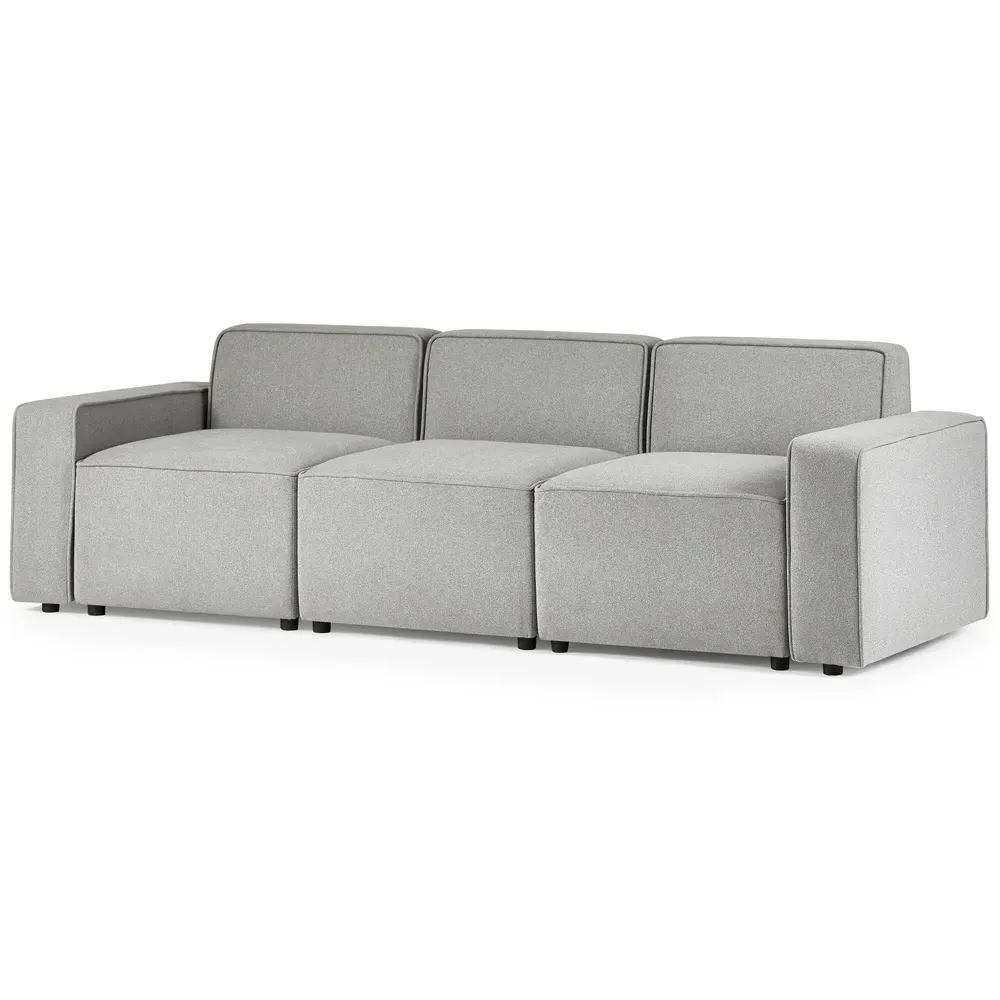 Lago 3-Seater Combination Sofa - Grey, Linen