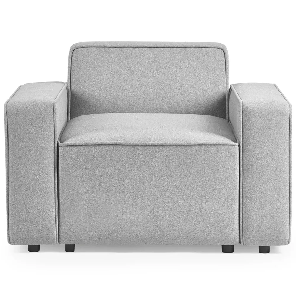 Lago Combination Armchair - Grey, Linen