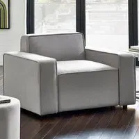 Lago Combination Armchair - Grey, Linen