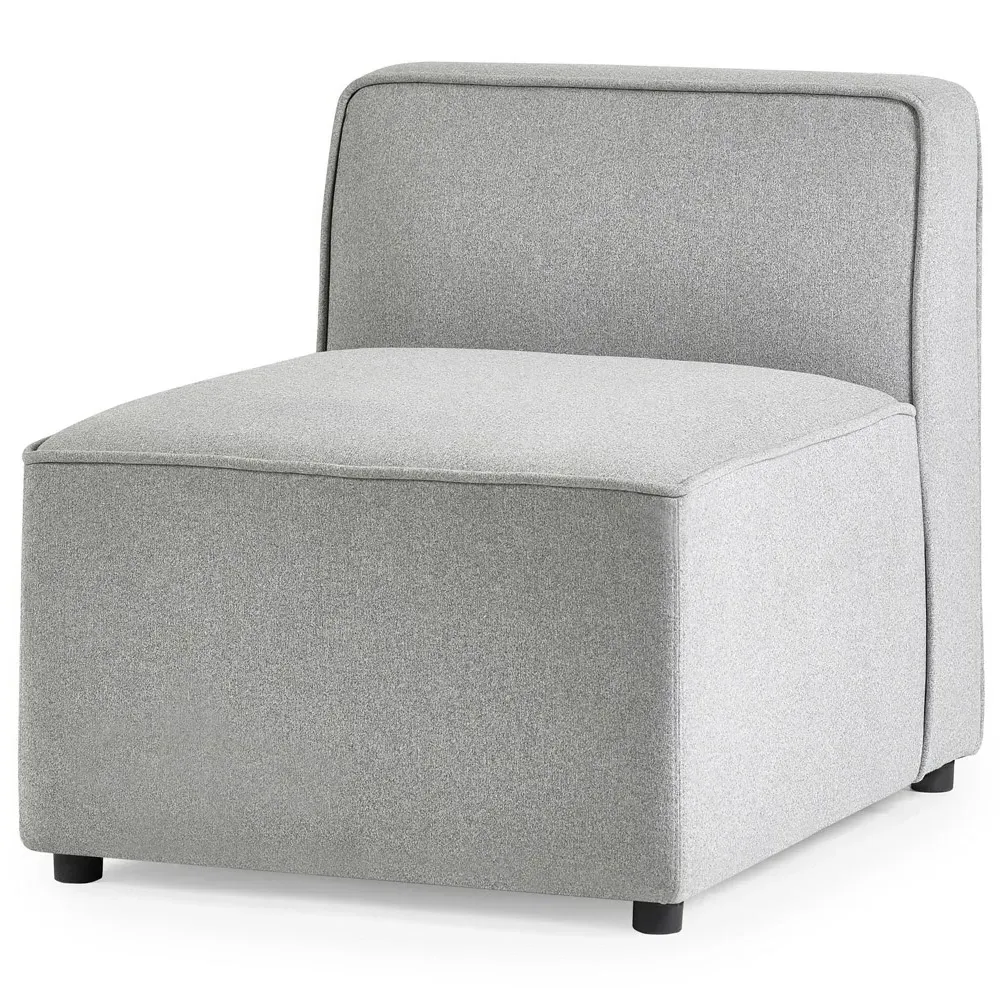 Lago Combination Single Seat Sofa Section - Grey, Linen