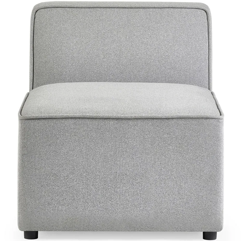 Lago Combination Single Seat Sofa Section - Grey, Linen