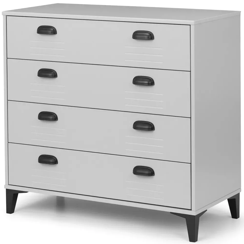 Lakers 4 Drawer Chest of Drawers - Grey, Pine