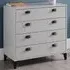 Lakers 4 Drawer Chest of Drawers - Grey, Pine