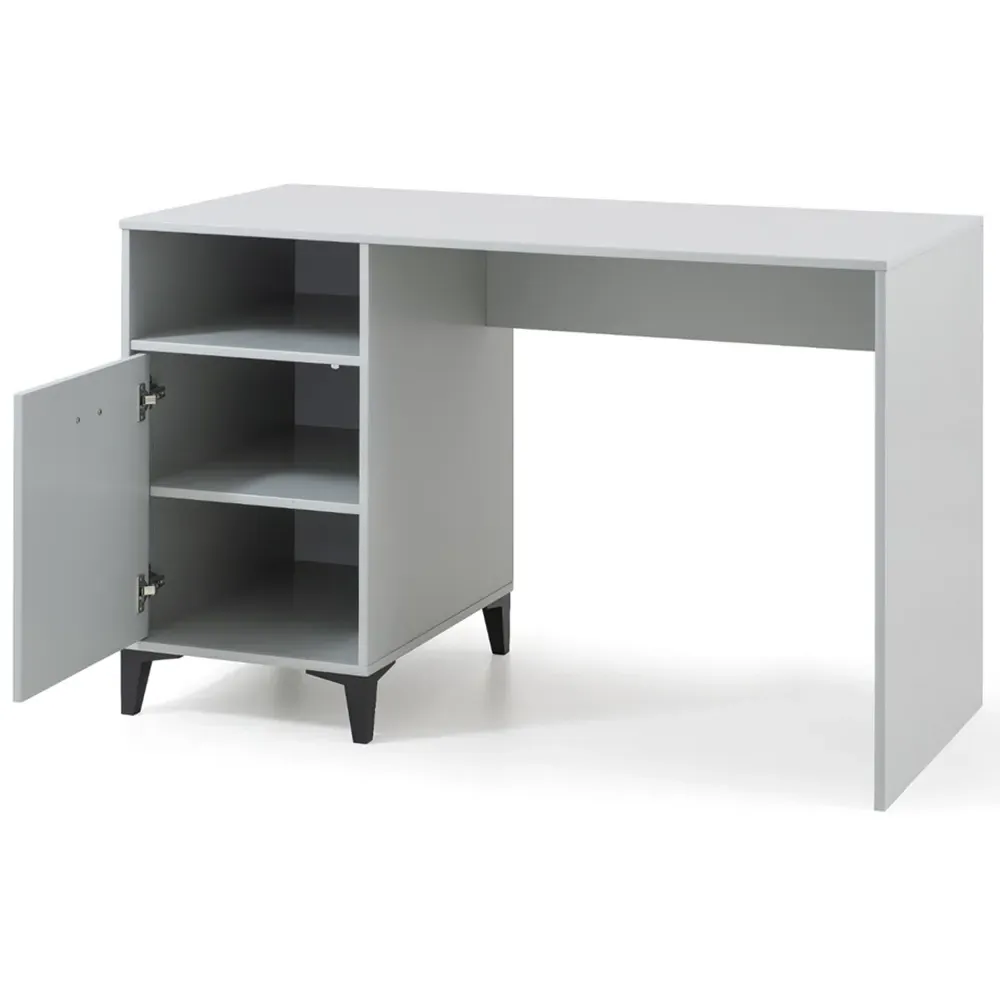 Lakers Single Drawer Locker Desk - Grey, Pine
