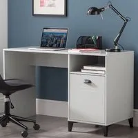 Lakers Single Drawer Locker Desk - Grey, Pine