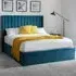 Langham Double Storage Bed with Headboard - Teal