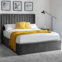Langham Super King Storage Ottoman Bed - Grey