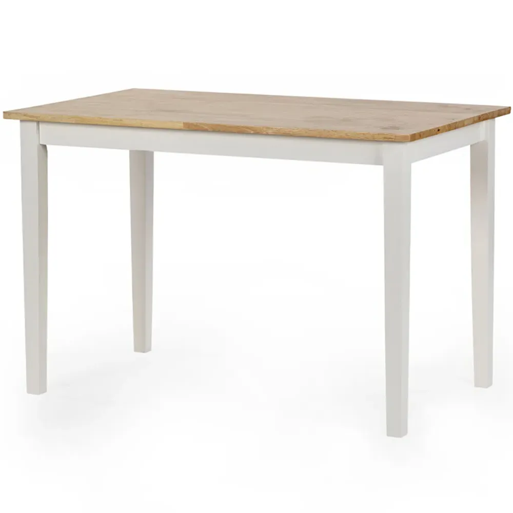 Linwood 4 Seater Dining Table - White, Oak