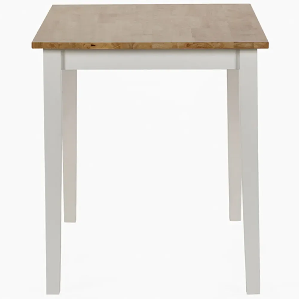 Linwood 4 Seater Dining Table - White, Oak