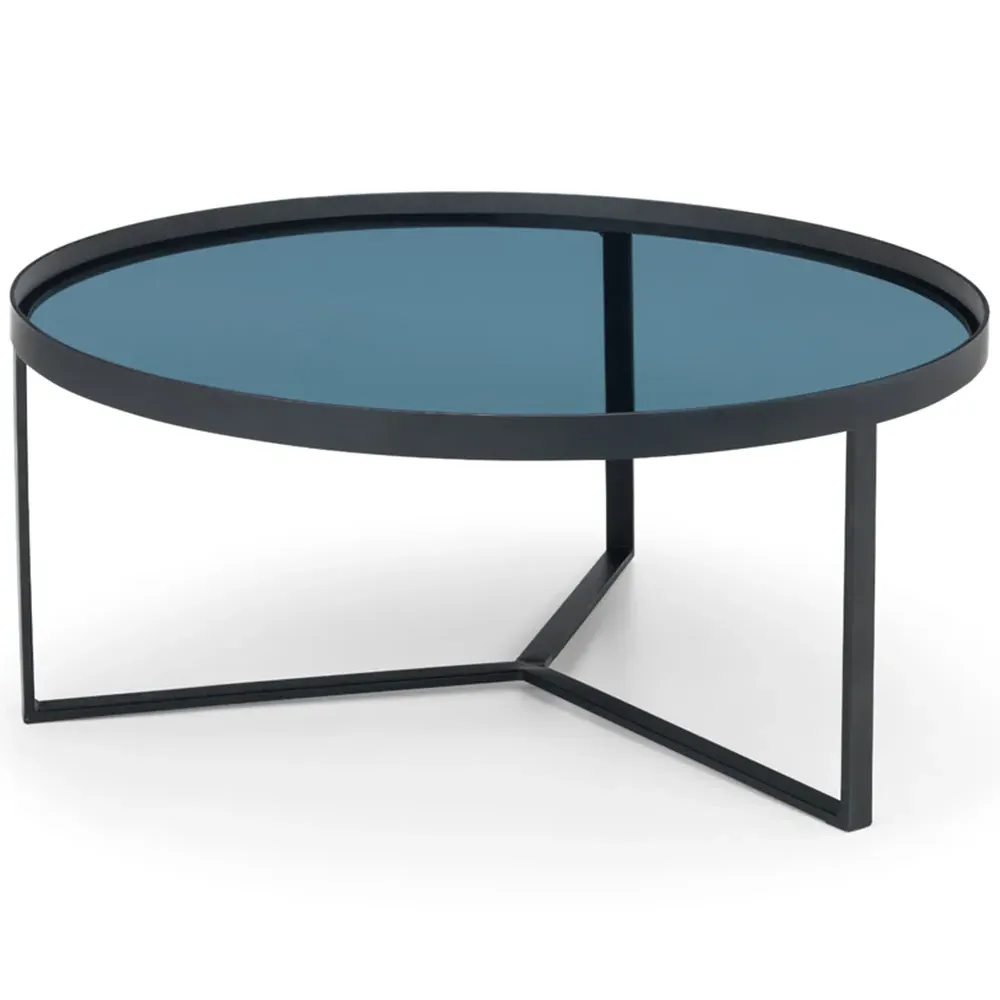 Loft Coffee Table - Black, Smoked Glass
