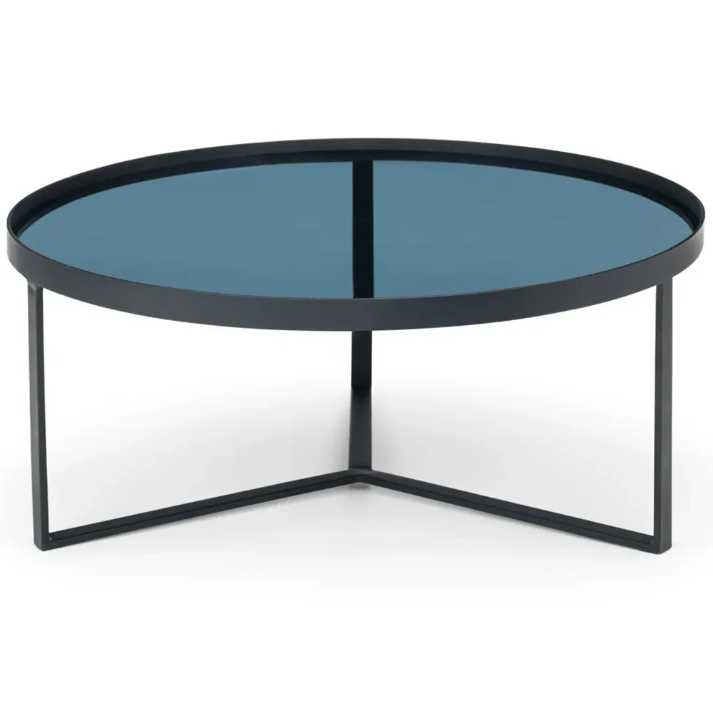 Loft Coffee Table - Black, Smoked Glass
