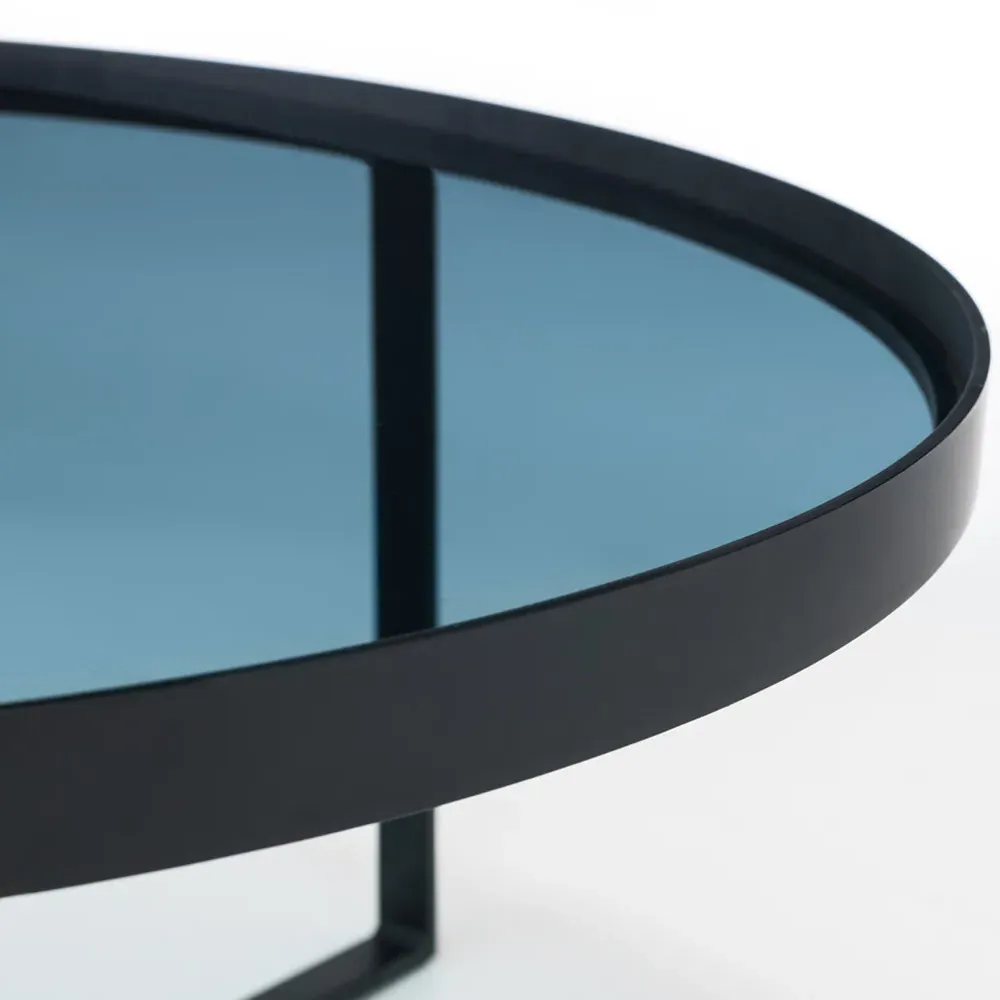 Loft Coffee Table - Black, Smoked Glass