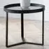 Loft Lamp Table - Black, Smoked Glass