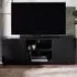 Louis 2 Door 2 Shelf Fluted TV Unit - Black