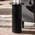 Louis Fluted Side Table - Black