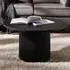 Louis Round Fluted Coffee Table - Black